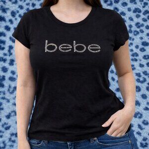 Bebe Rhinestone Baby Tee